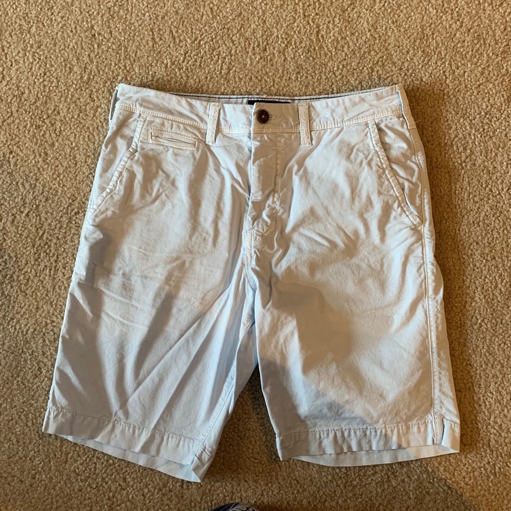 American Eagle baby blue beach shorts sz 31